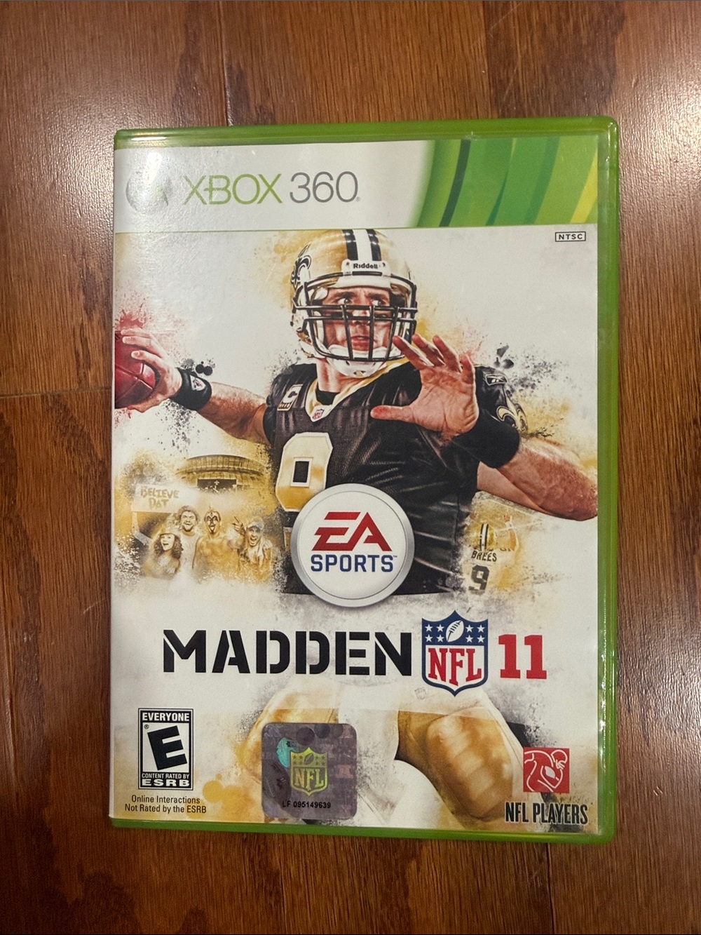 Madden NFL 11 Xbox 360 Drew Brees Cover Complete EA Sports Football Game
